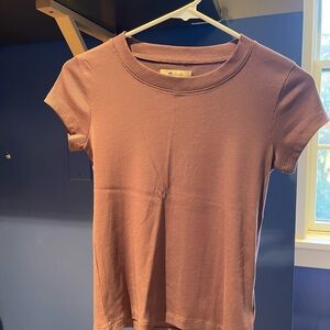 Madewell Short Sleeve Brown Tee